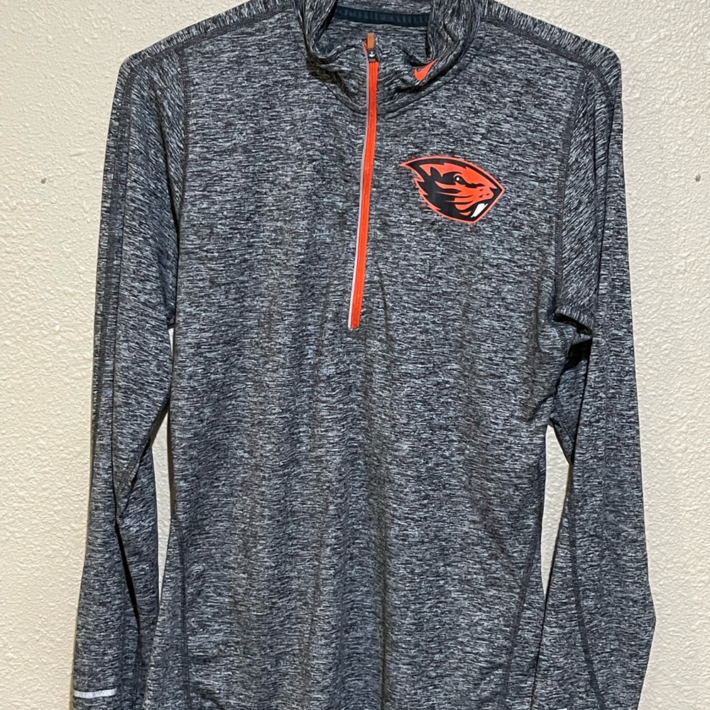 Nike Gray and Orange Lightweight Jacket